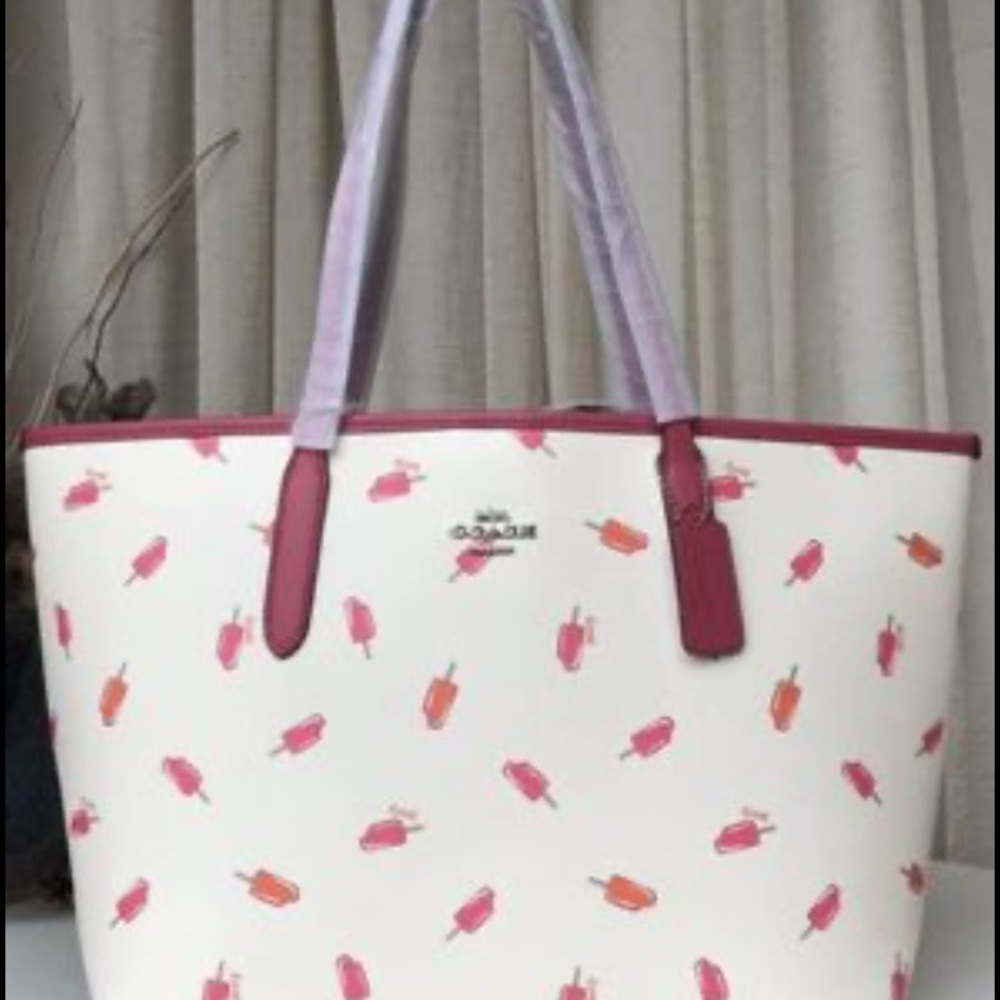 Gallery Tote with Popsicle Print